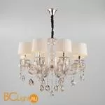 Люстра Eurosvet Argenta 10098/8 серебро/тонированный хрусталь Strotskis