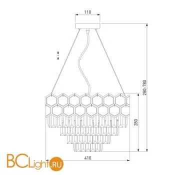Люстра Eurosvet Ariana 10124/5 золото - Фото 3