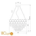 Люстра Eurosvet Ariana 10124/5 золото - Фото 3