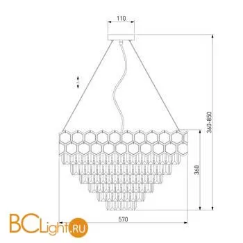 Люстра Eurosvet Ariana 10124/8 золото - Фото 4