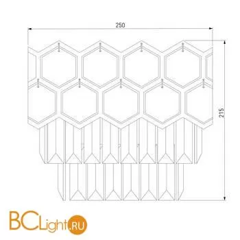 Бра Eurosvet Ariana 10124/2 хром/прозрачный хрусталь Strotskis (10113/2) a055322 - Фото 3