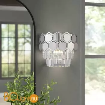 Бра Eurosvet Ariana 10124/2 хром/прозрачный хрусталь Strotskis (10113/2) a055322 - Фото 4