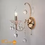 Бра Eurosvet Ariella 10044/1 золото/прозрачный хрусталь Strotskis