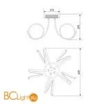 Люстра Eurosvet Aries 90042/5 белый - Фото 3