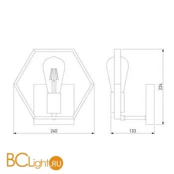 Бра Eurosvet Arnia 70117/1 черный - Фото 2