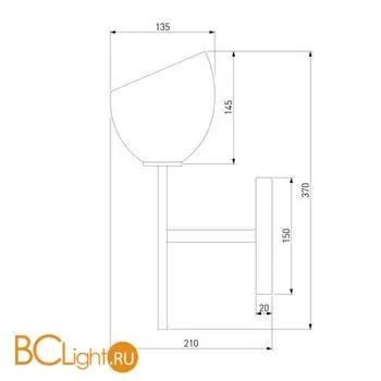Бра Eurosvet Arrista 60130/1 хром a060133 - Фото 1