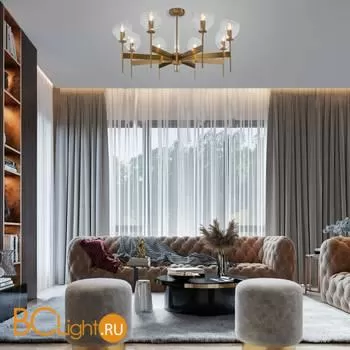 Люстра Eurosvet Arrista 60130/8 латунь Smart a060132 - Фото 2