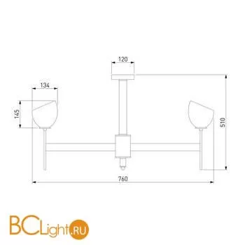 Люстра Eurosvet Arrista 60130/8 хром Smart a060135 - Фото 2