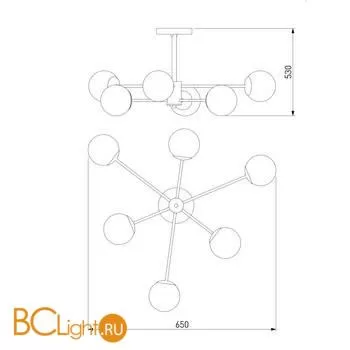 Люстра Eurosvet Ascot 30166/6 золото - Фото 3