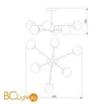 Люстра Eurosvet Ascot 30166/6 золото - Фото 3