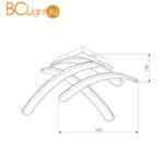 Потолочный светильник Eurosvet Assara 90085/4 белый 36W - Схема