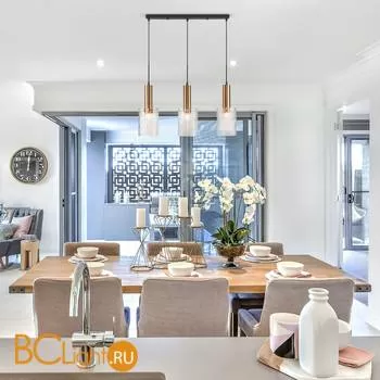 Подвесной светильник Eurosvet Asti 50177/3 черный/бронза - Фото 4