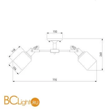 Люстра Eurosvet Astor 70111/8 черный - Фото 1