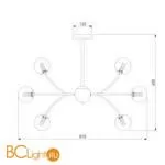 Люстра Eurosvet Astro 30179 хром a057445 - Фото 2