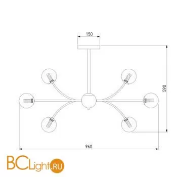 Люстра Eurosvet Astro 30180 хром a057483 - Фото 2