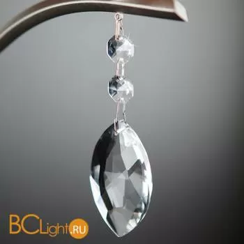 Бра Eurosvet Aurelia 10089/1 сатин-никель/прозрачный хрусталь Strotskis - Фото 4