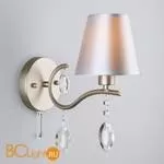 Бра Eurosvet Aurelia 10089/1 сатин-никель/прозрачный хрусталь Strotskis