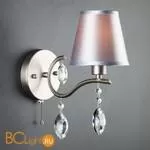 Бра Eurosvet Aurelia 10089/1 сатин-никель/прозрачный хрусталь Strotskis - Фото 0