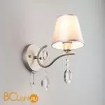 Бра Eurosvet Aurelia 10089/1 сатин-никель/прозрачный хрусталь Strotskis - Фото 1