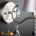 Бра Eurosvet Aurelia 10089/1 сатин-никель/прозрачный хрусталь Strotskis - Фото 5