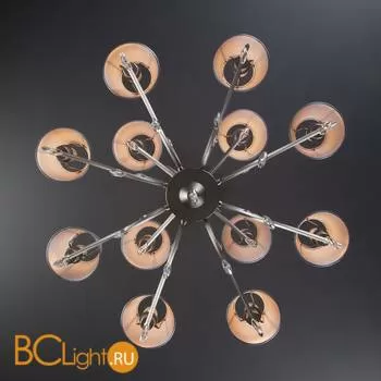 Люстра Eurosvet Aurelia 10089/12 сатин-никель/прозрачный хрусталь Strotskis - Фото 4