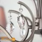 Люстра Eurosvet Aurelia 10089/12 сатин-никель/прозрачный хрусталь Strotskis - Фото 9