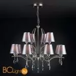 Люстра Eurosvet Aurelia 10089/12 сатин-никель/прозрачный хрусталь Strotskis - Фото 0