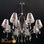 Люстра Eurosvet Aurelia 10089/12 сатин-никель/прозрачный хрусталь Strotskis - Фото 5