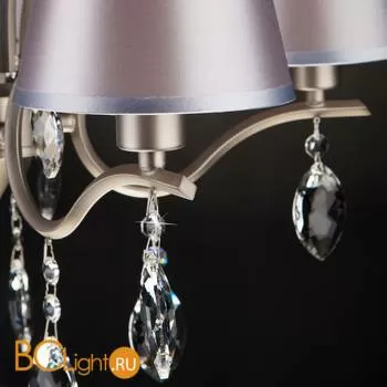 Люстра Eurosvet Aurelia 10089/5 сатин-никель/прозрачный хрусталь Strotskis - Фото 4