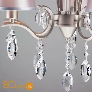 Люстра Eurosvet Aurelia 10089/5 сатин-никель/прозрачный хрусталь Strotskis - Фото 7