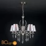 Люстра Eurosvet Aurelia 10089/5 сатин-никель/прозрачный хрусталь Strotskis - Фото 0