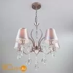 Люстра Eurosvet Aurelia 10089/5 сатин-никель/прозрачный хрусталь Strotskis - Фото 1