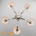 Люстра Eurosvet Aurelia 10089/5 сатин-никель/прозрачный хрусталь Strotskis - Фото 2