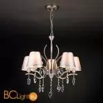 Люстра Eurosvet Aurelia 10089/5 сатин-никель/прозрачный хрусталь Strotskis - Фото 3