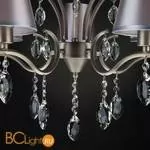 Люстра Eurosvet Aurelia 10089/5 сатин-никель/прозрачный хрусталь Strotskis - Фото 5