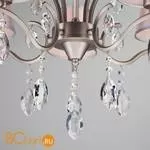 Люстра Eurosvet Aurelia 10089/5 сатин-никель/прозрачный хрусталь Strotskis - Фото 6