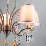 Люстра Eurosvet Aurelia 10089/5 сатин-никель/прозрачный хрусталь Strotskis - Фото 8