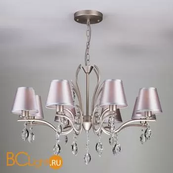 Люстра Eurosvet Aurelia 10089/8 сатин-никель/прозрачный хрусталь Strotskis