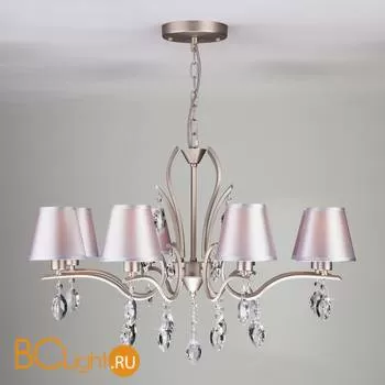 Люстра Eurosvet Aurelia 10089/8 сатин-никель/прозрачный хрусталь Strotskis - Фото 2