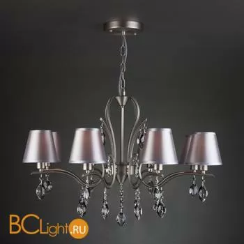 Люстра Eurosvet Aurelia 10089/8 сатин-никель/прозрачный хрусталь Strotskis - Фото 4