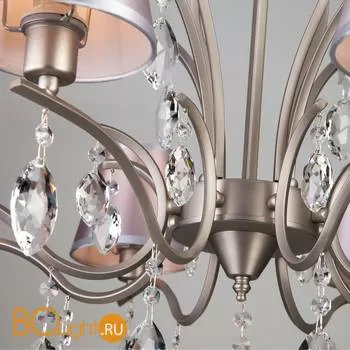 Люстра Eurosvet Aurelia 10089/8 сатин-никель/прозрачный хрусталь Strotskis - Фото 6