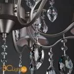 Люстра Eurosvet Aurelia 10089/8 сатин-никель/прозрачный хрусталь Strotskis - Фото 8