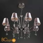 Люстра Eurosvet Aurelia 10089/8 сатин-никель/прозрачный хрусталь Strotskis - Фото 3