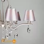 Люстра Eurosvet Aurelia 10089/8 сатин-никель/прозрачный хрусталь Strotskis - Фото 5