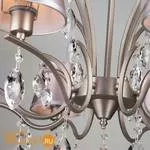 Люстра Eurosvet Aurelia 10089/8 сатин-никель/прозрачный хрусталь Strotskis - Фото 6