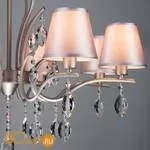 Люстра Eurosvet Aurelia 10089/8 сатин-никель/прозрачный хрусталь Strotskis - Фото 7