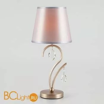 Настольная лампа Eurosvet Aurelia 01059/1 сатин-никель/прозрачный хрусталь Strotskis