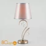 Настольная лампа Eurosvet Aurelia 01059/1 сатин-никель/прозрачный хрусталь Strotskis