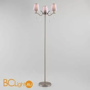 Торшер Eurosvet Aurelia 01059/3 сатин-никель/прозрачный хрусталь Strotskis