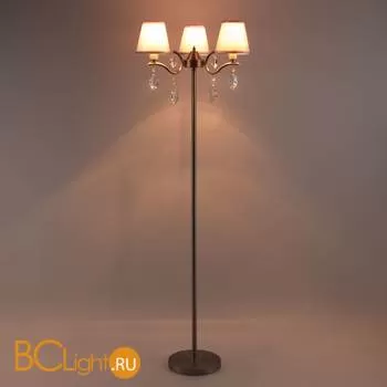 Торшер Eurosvet Aurelia 01059/3 сатин-никель/прозрачный хрусталь Strotskis - Фото 3